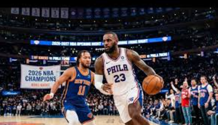 Les débuts de LeBron avec les 76ers contre les Knicks sont annoncés