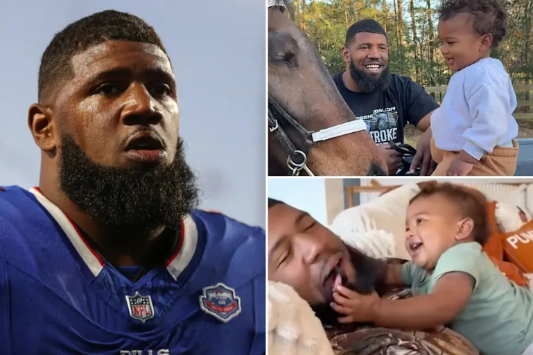 Le defensive tackle des Bills, Ed Oliver, pleure la perte de son fils
