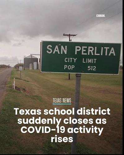 Distrito Escolar de Texas Cierra Ante 'Rápida Propagación' de Casos de COVID