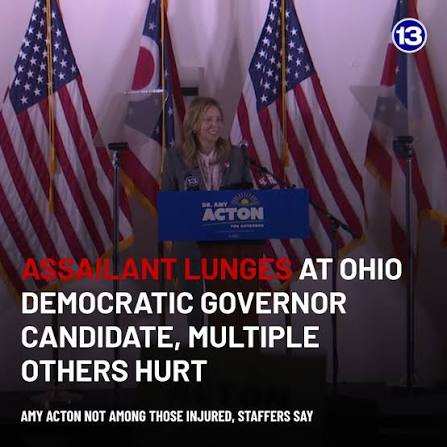 Assailant lunged at Democratic candidate for Ohio governor at fair, campaign says