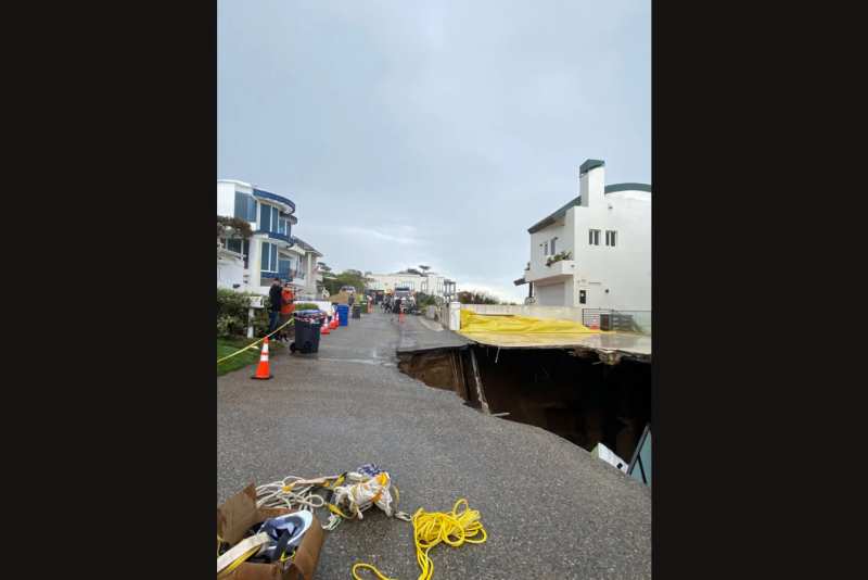 Massive 30-Foot Sinkhole Triggers State of Emergency and Evacuations in Malibu