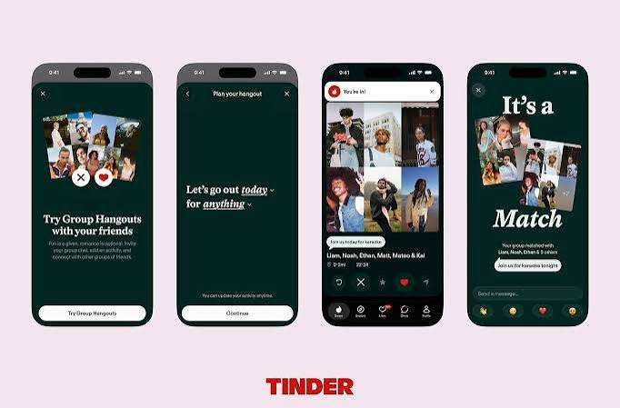 تطبيق Tinder يطلق ميزة المواعدة الجماعية في أحدث إشارة للمستخدمين الأصغر سنًا