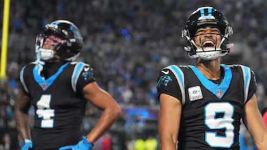 Bryce Young et Tetairoa McMillan connectent pour 2 TD pour mener les Panthers par 32-26 aux Lions