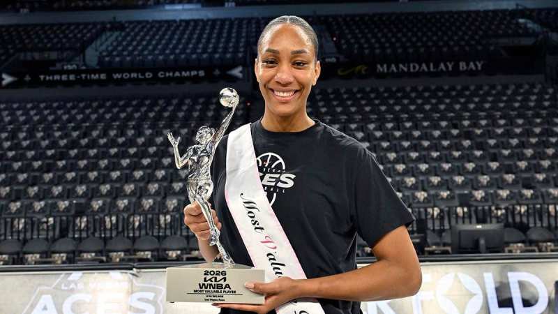A'ja Wilson 荣获创纪录的第五个 WNBA MVP 奖项