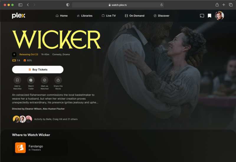 Plex and Fandango Unite for Direct Ticketing Path
