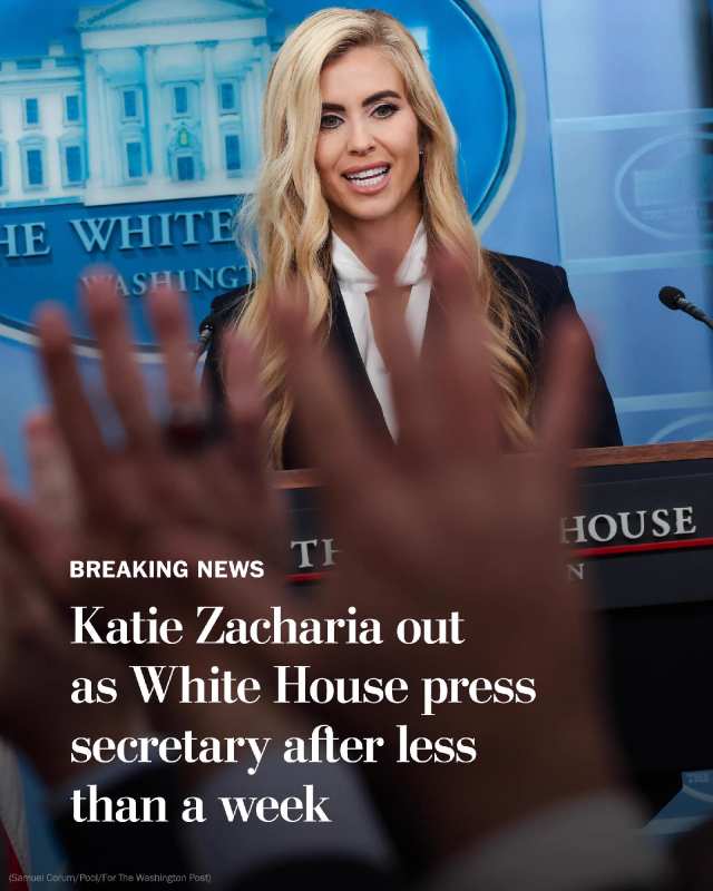 Katie Zacharia Deja la Casa Blanca Después de Cinco Días