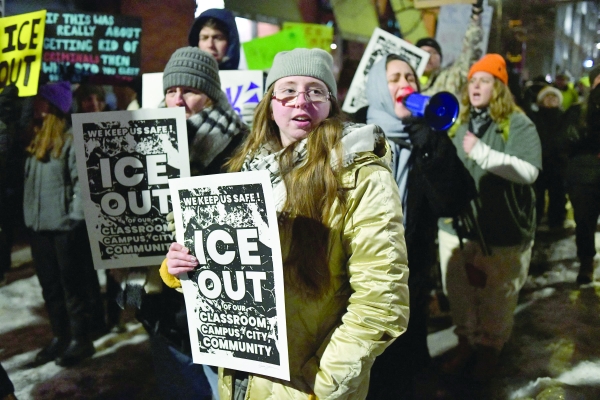 Minneapolis Protests After Fatal ICE Shooting Draw Thousands