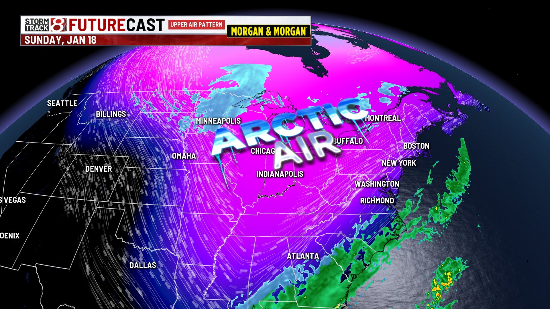 Weekend systems bring snow and Arctic air across regions