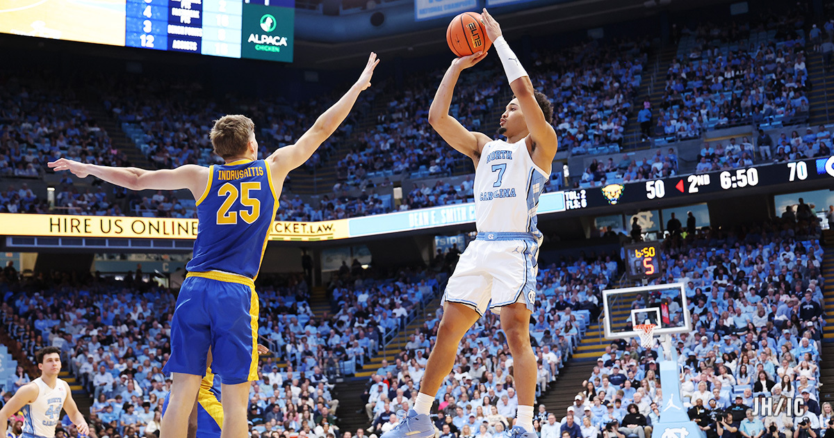 北卡罗来纳大学以 58-82 负于北卡州立大学，主力得分手缺席