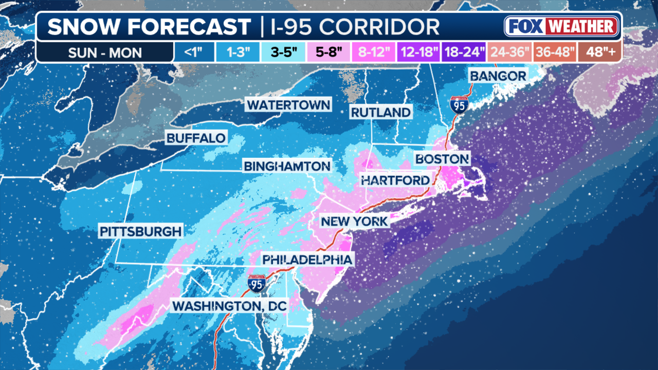 Northeast Winters Storm To Bring Widespread Snowfall