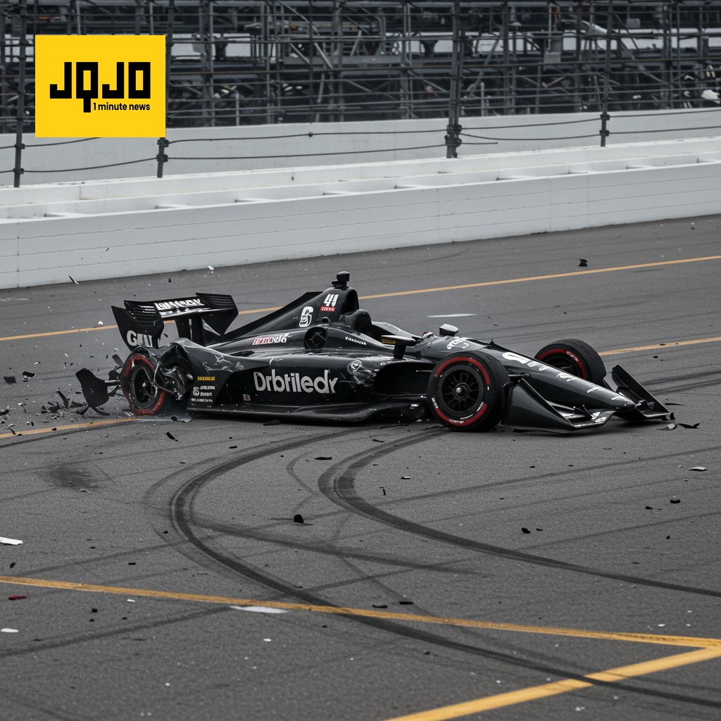 Accident spectaculaire des 500 miles d'Indianapolis : McLaughlin et Dixon victimes d'incidents majeurs