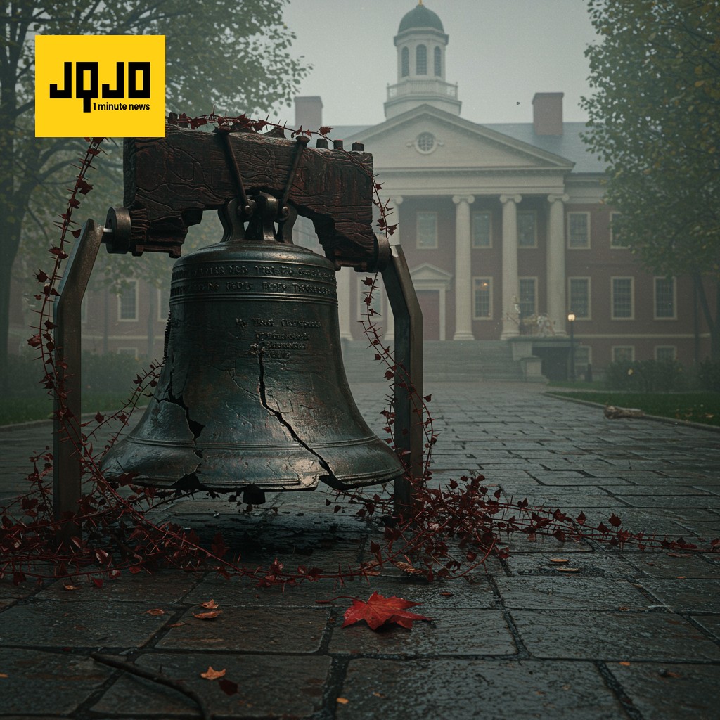 Harvard President Warns of Threats to Democracy