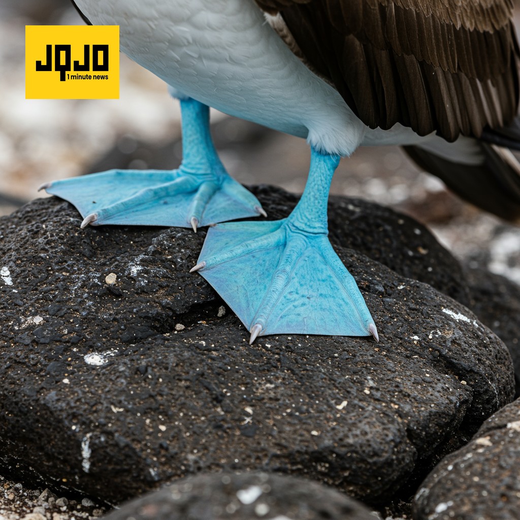 Galápagos Blue-Footed Booby Captures Correspondent's Heart