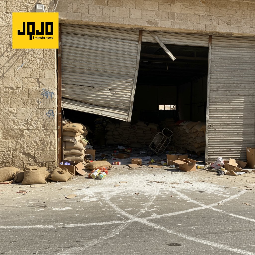 Robo de ayuda alimentaria en Gaza en medio de escasez