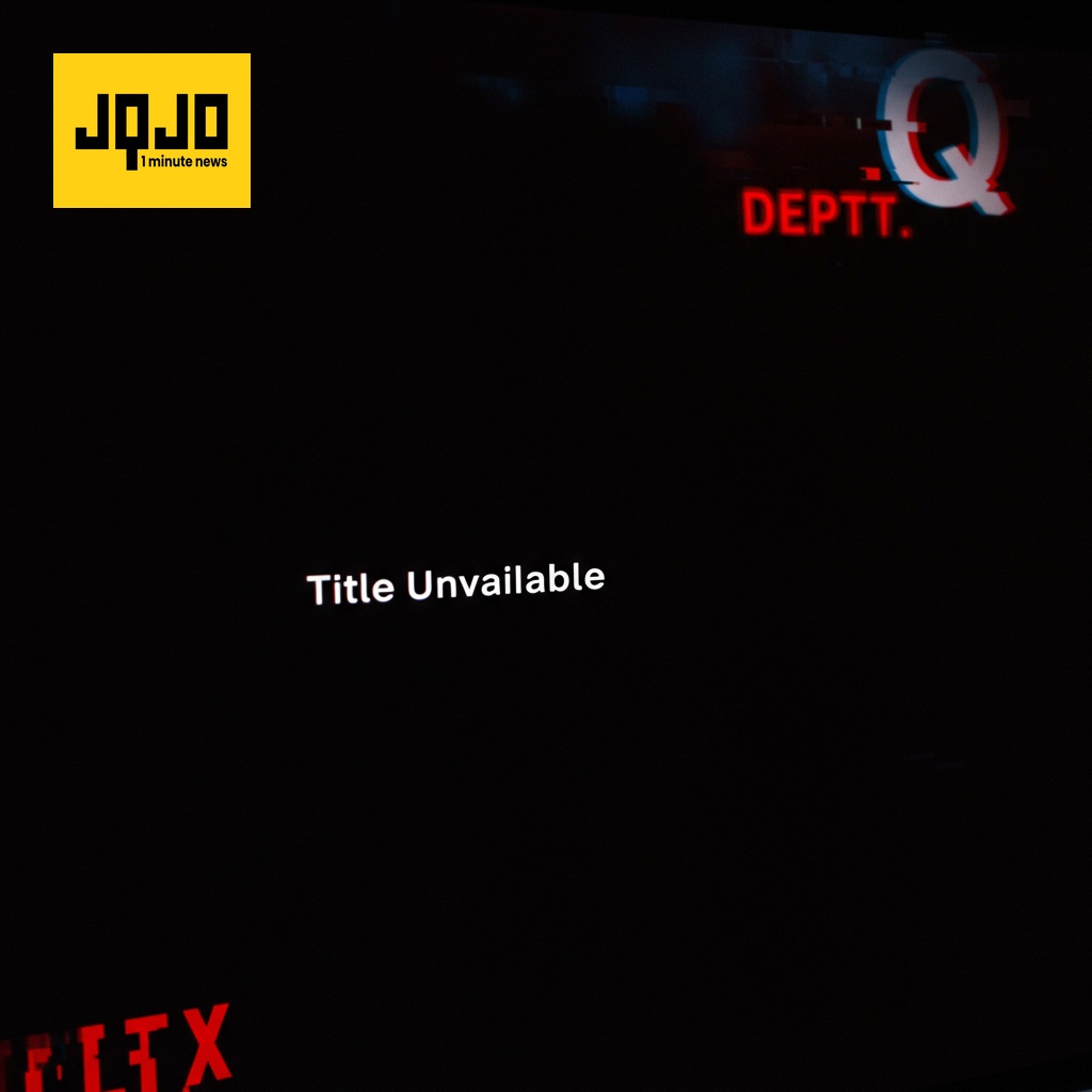 La série Netflix "Dept. Q" disparaît mystérieusement pendant 19 heures