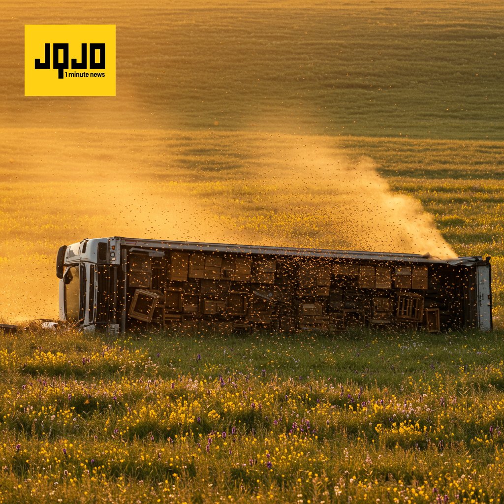 250 Million Bees Escape After Truck Crash