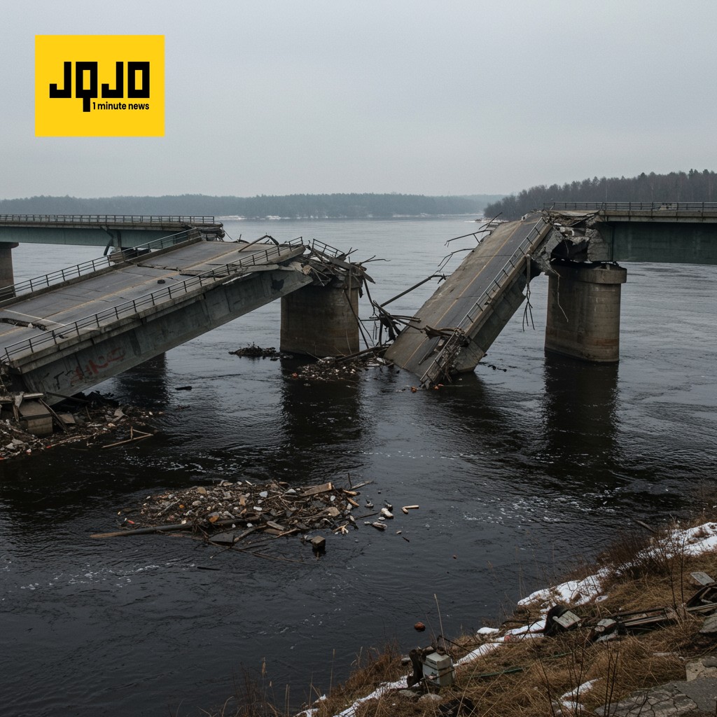 Doble colapso de puentes en Rusia deja al menos siete muertos