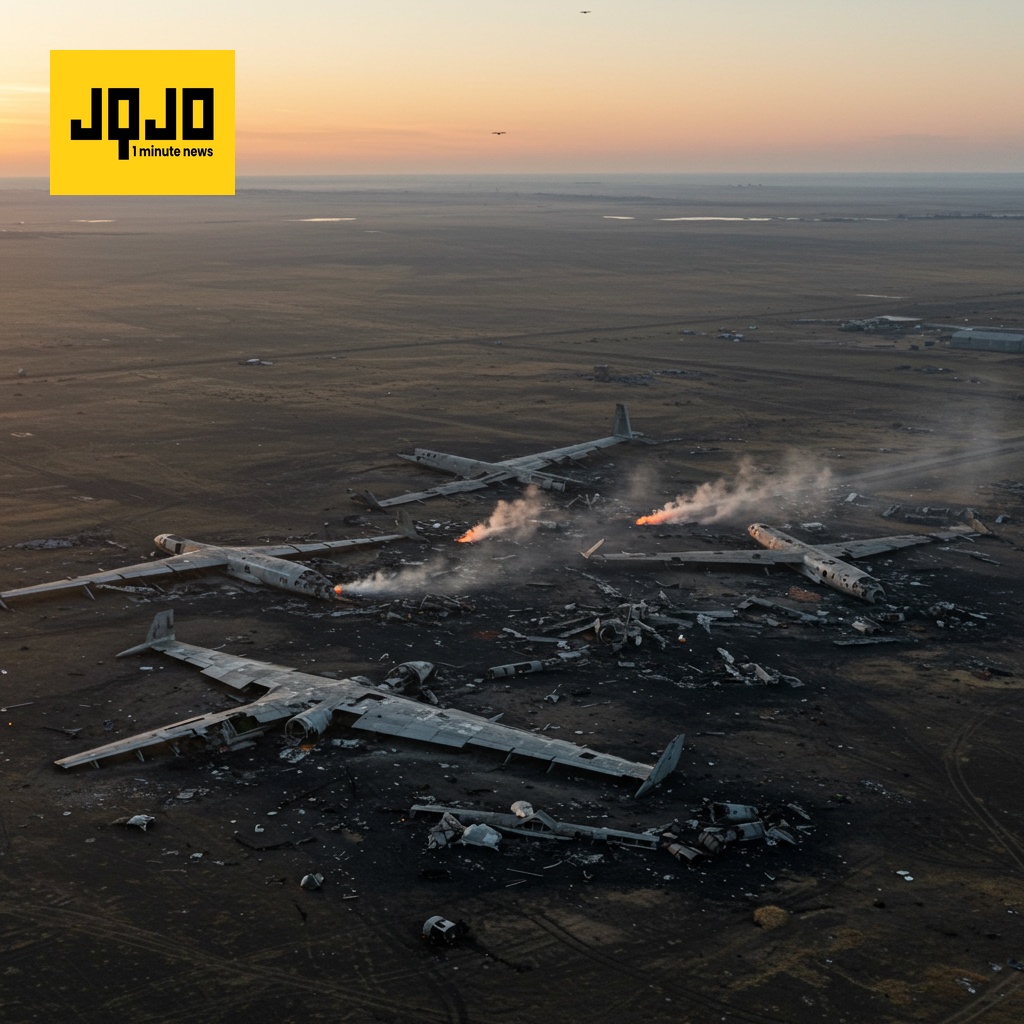 Ucrania destruye bombarderos rusos en audaz ataque con drones