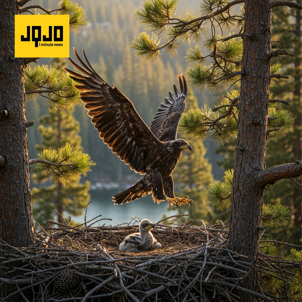 Big Bear Eaglet Takes First Flight