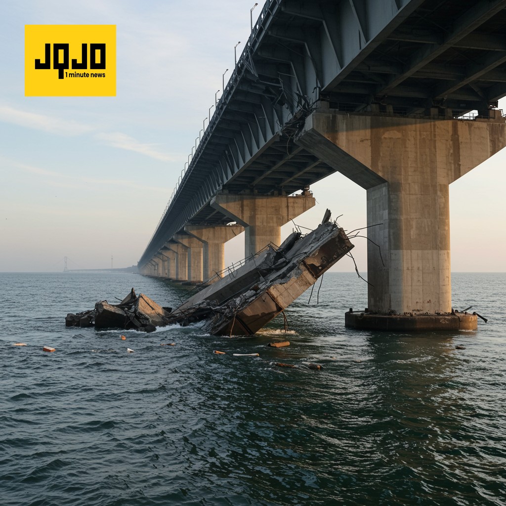Ucrania ataca puente de Kerch con una explosión submarina masiva