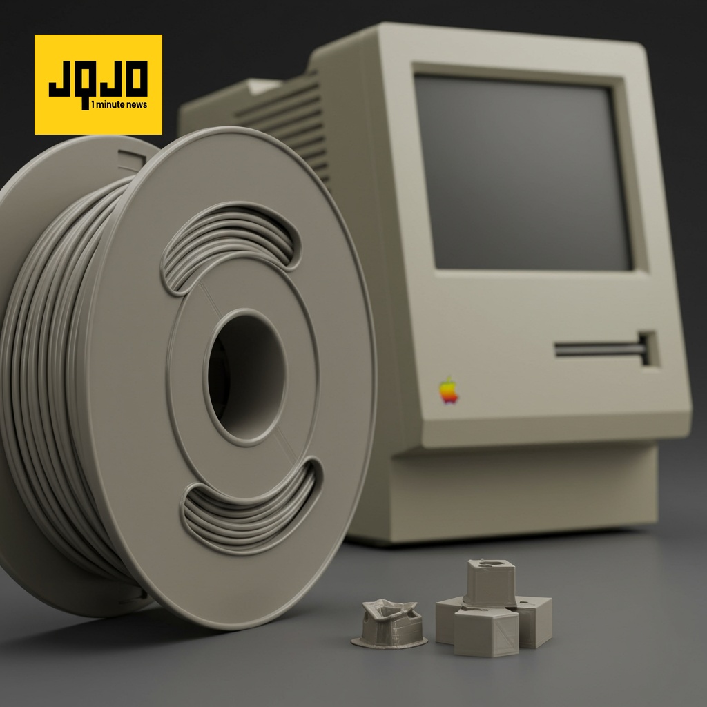Filament 3D reproduisant la couleur Platine des anciens Mac