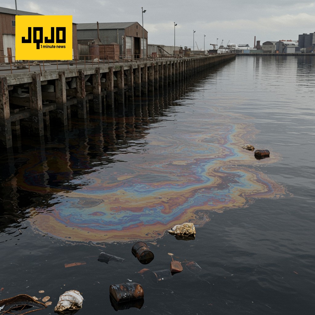 Derrame de petróleo en el puerto de Baltimore