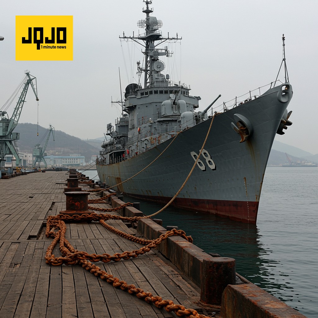 Corea del Norte reflota destructor dañado