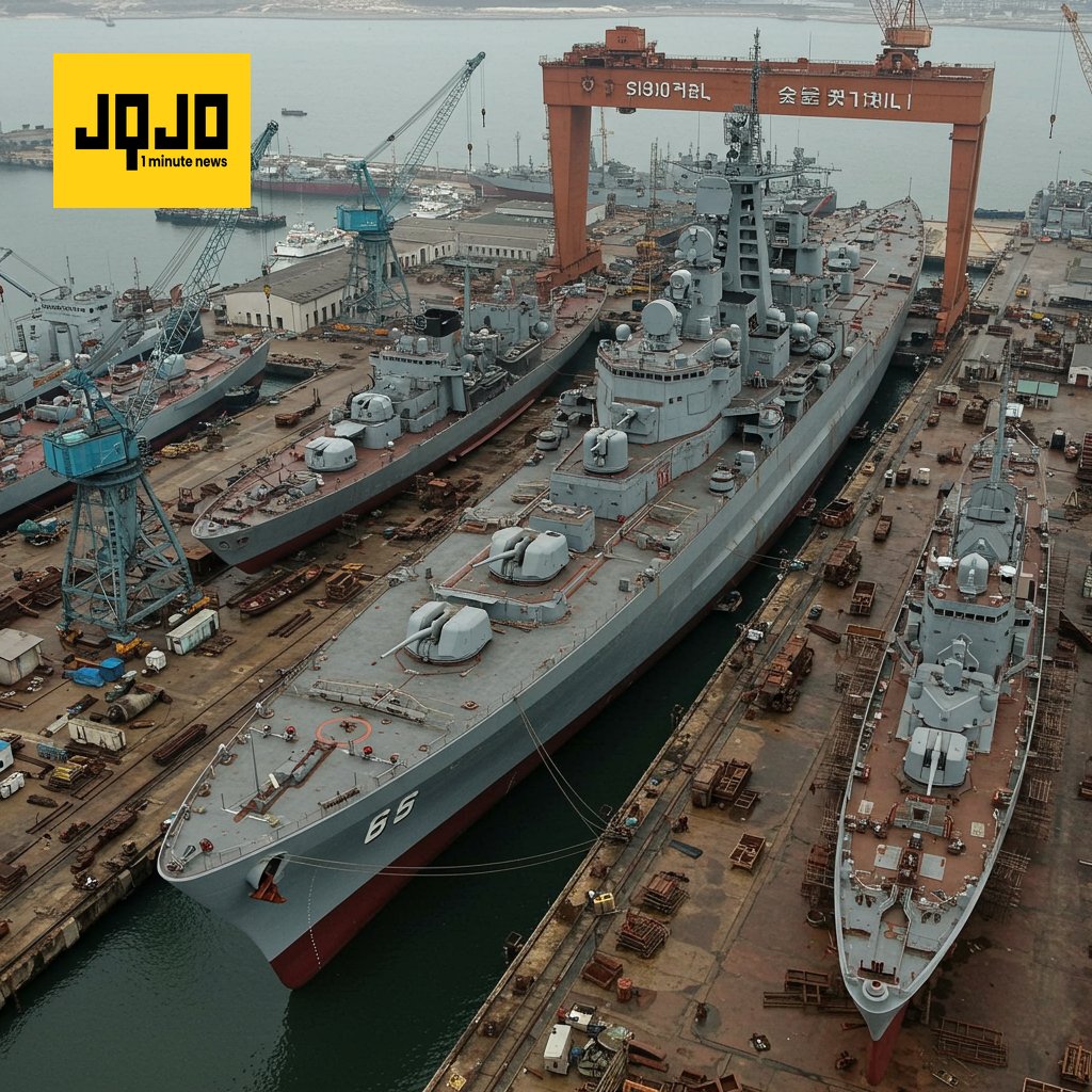 Corea del Norte construye su mayor buque de guerra