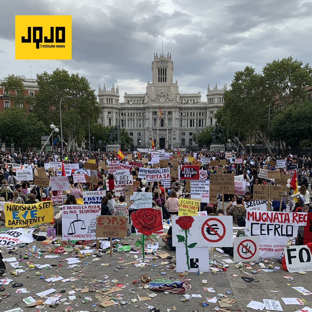 Massive Madrid Protest Demands Sánchez Resignation