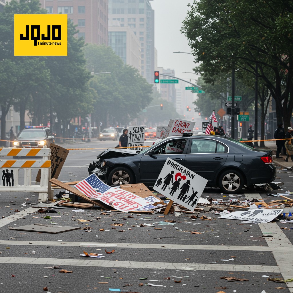 Chicago Protestor Injured After Car Plows Into Crowd