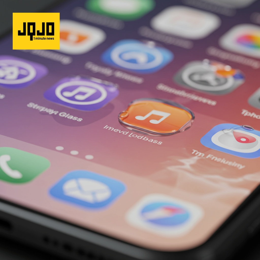 iOS 26 : Nouveau design « Verre Liquide » et option pour réduire la transparence