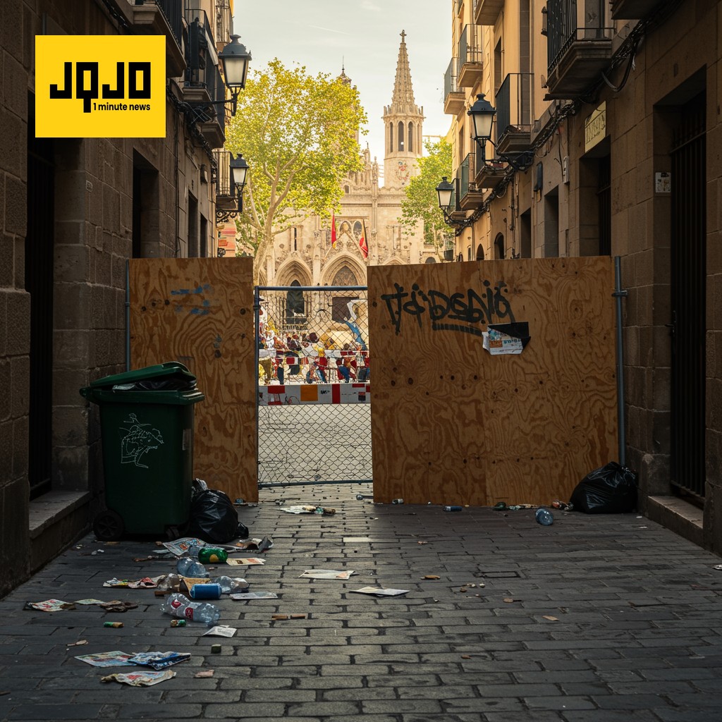 Residentes de Barcelona protestan contra el exceso de turismo