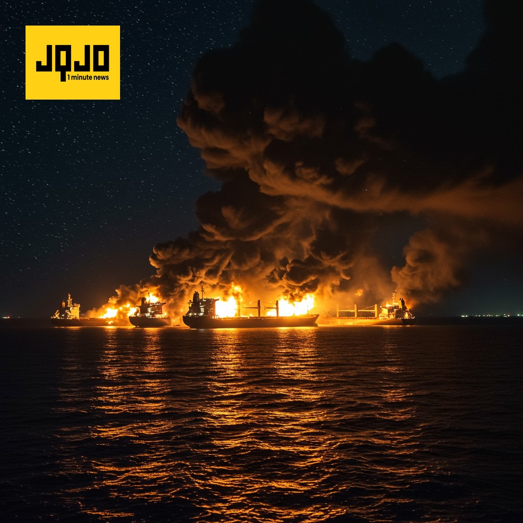 Incendio de barcos en el Golfo de Omán: confirmación pendiente