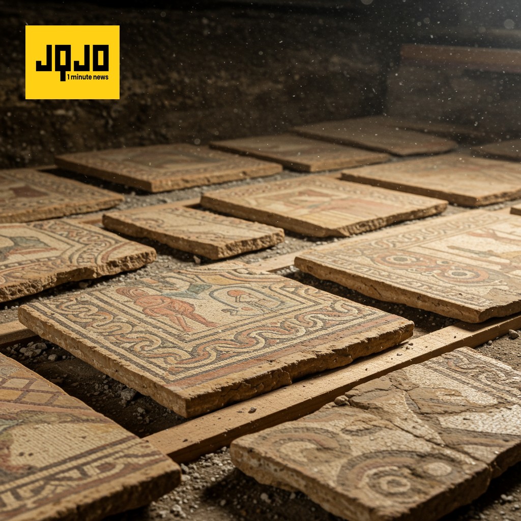 لندن میں رومی دیواروں پر رنگین نقش و نگار دریافت
