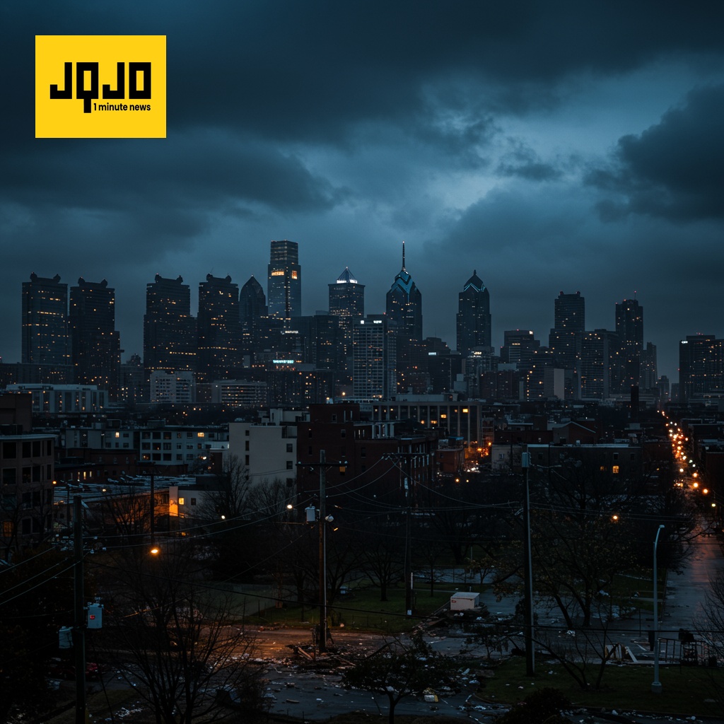 Orage violent provoque des dégâts importants et des pannes de courant à Philadelphie