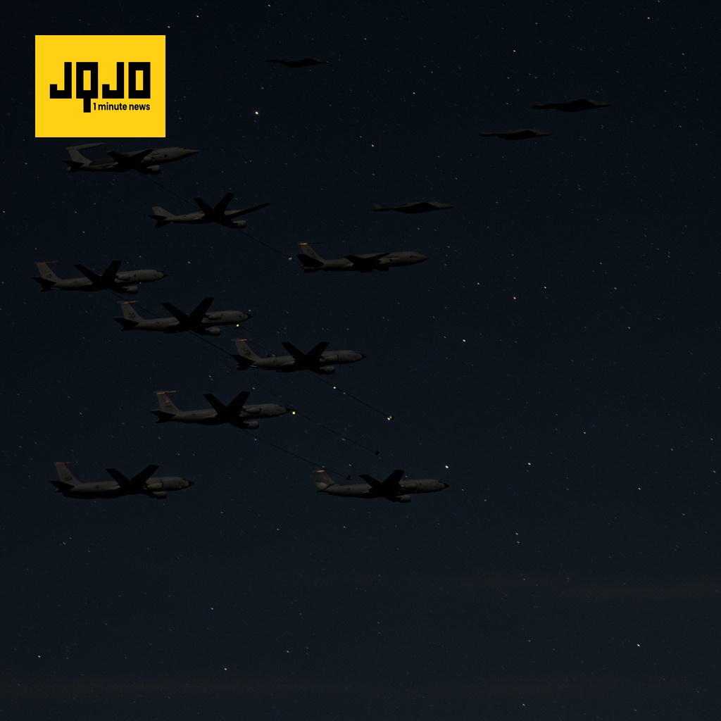 Bombarderos B-2 y aviones cisterna se dirigen a Diego García, cerca de Irán
