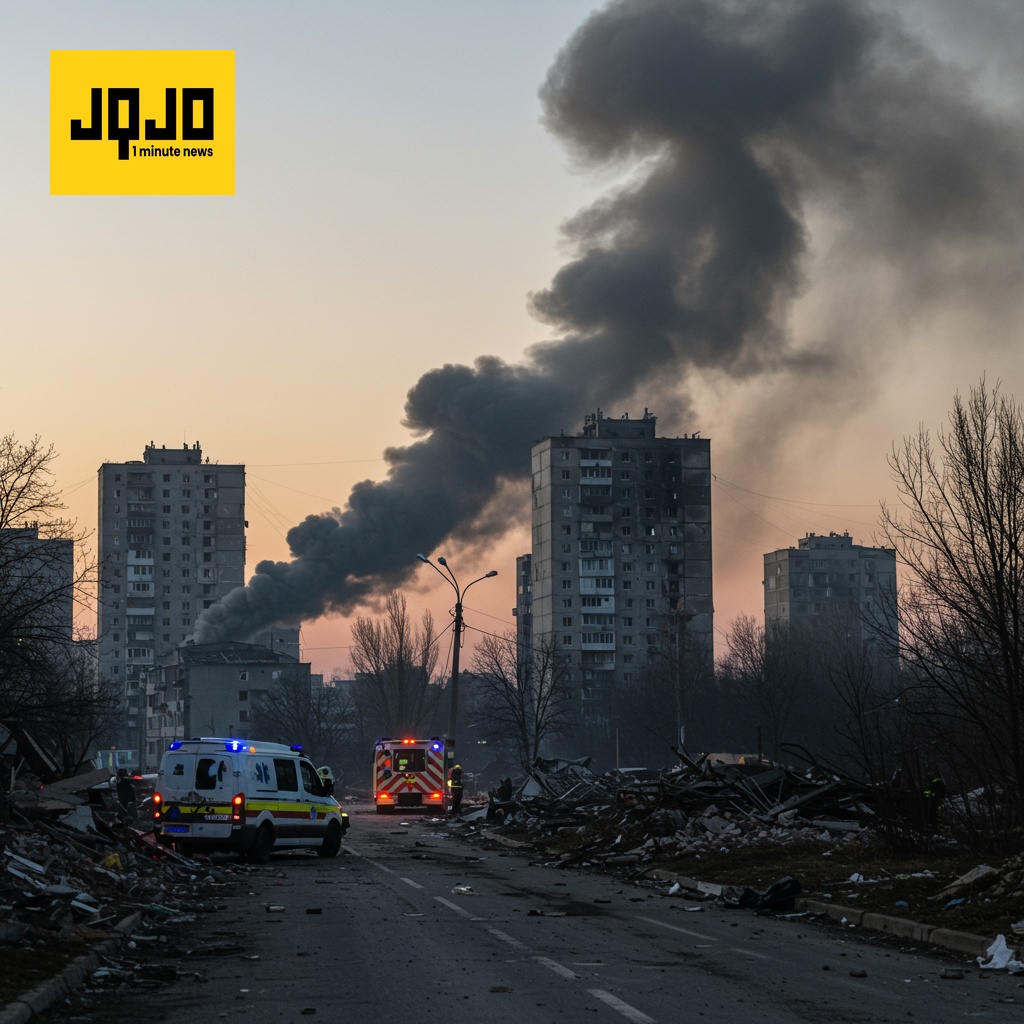 Ataque ruso en Kyiv deja al menos cuatro muertos