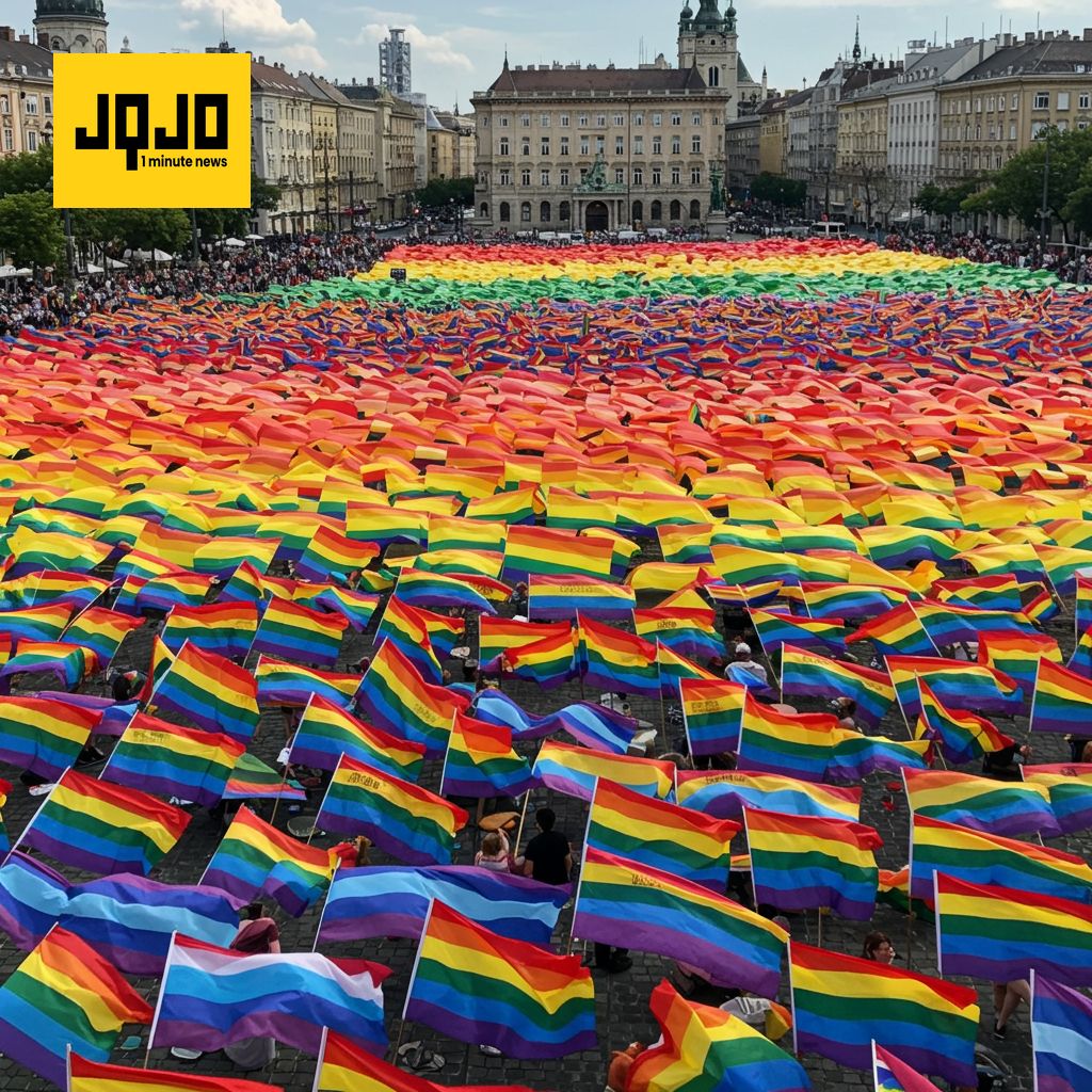 बुडापेस्ट में LGBTQ+ प्राइड मार्च ने सरकार के प्रतिबंध को धता बताया