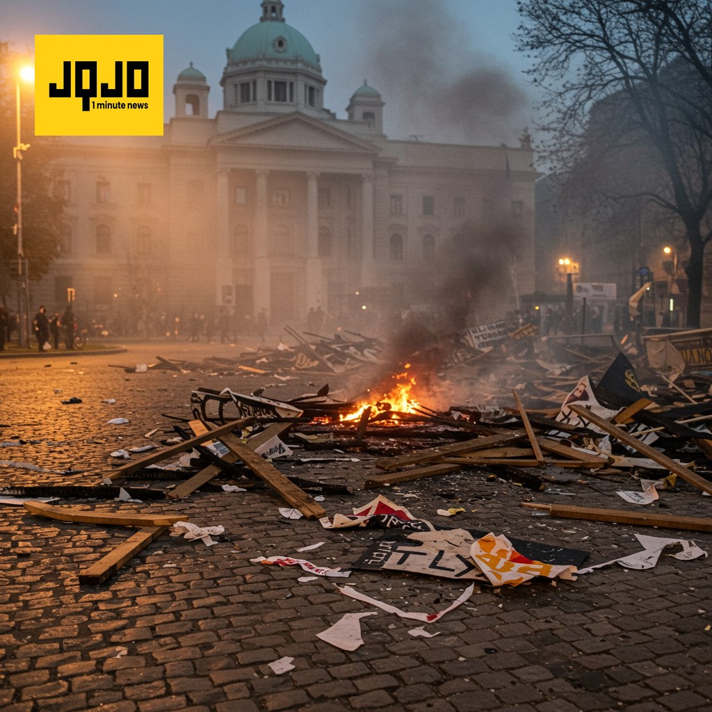 Belgrade Protests Turn Violent, Dozens Injured