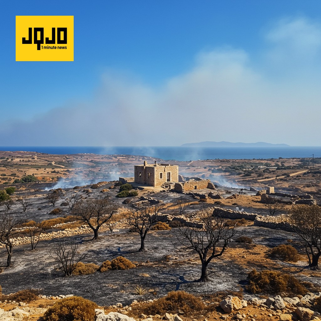 Crete Wildfire Forces Mass Evacuations