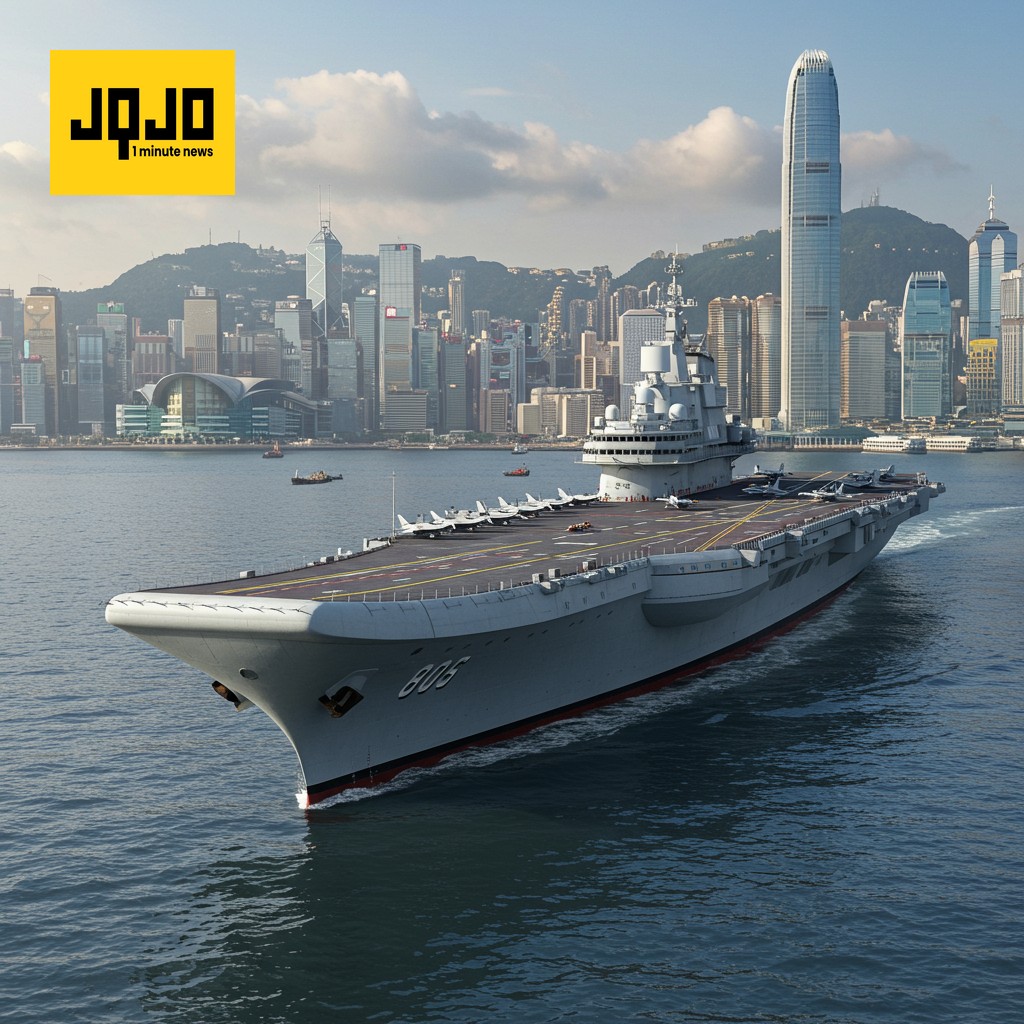 Portaaviones Shandong visita Hong Kong