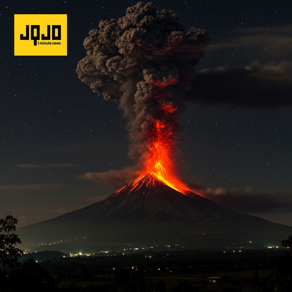 Indonesia Volcano Erupts, Flights Cancelled