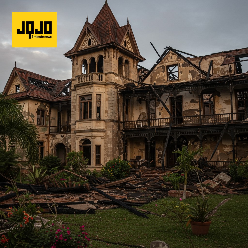 Incendio destruye el histórico Grand Hôtel Oloffson en Haití