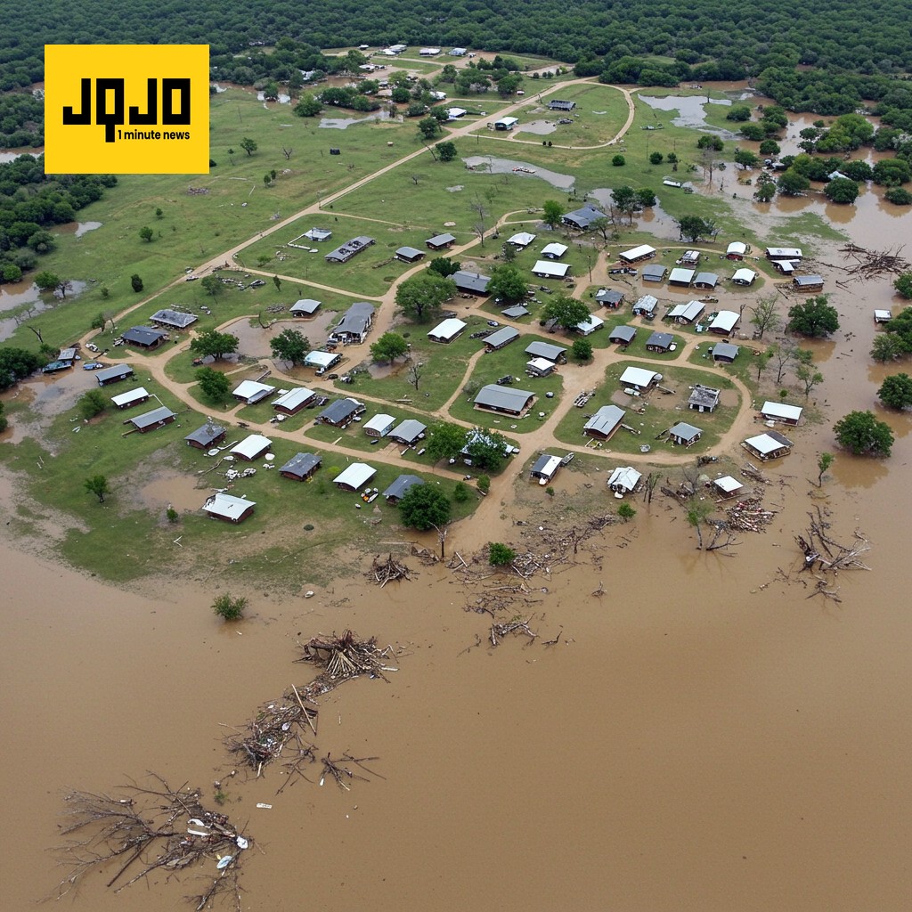 Texas Flood Devastation: Satellite Shows Camp Mystic's Destruction
