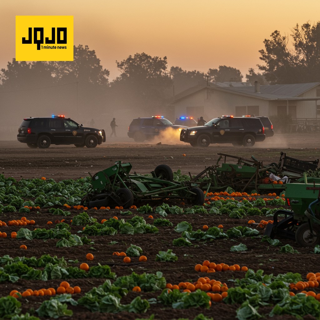 Farm Raid Sparks Protest, Injuries Reported