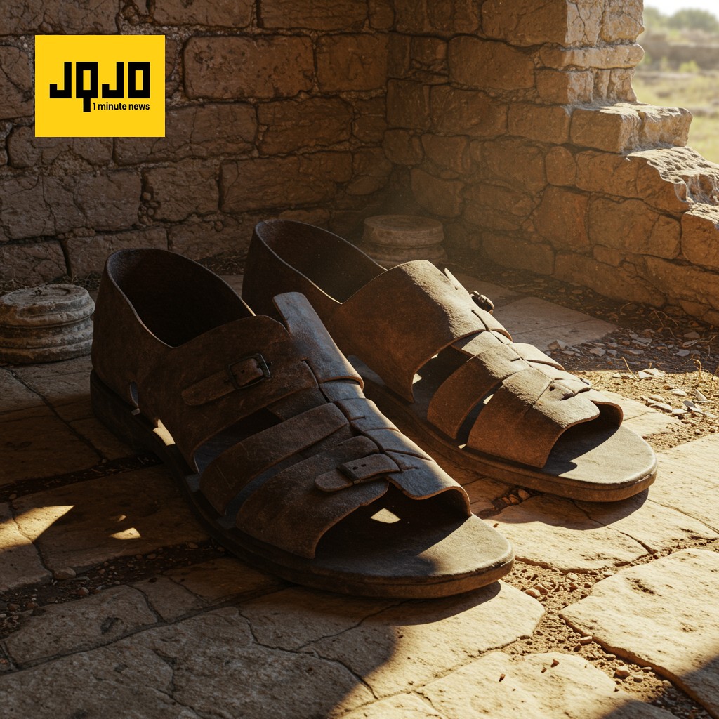 ہیڈریان کی دیوار پر دریافت ہوئے غیر معمولی بڑے رومی جوتے