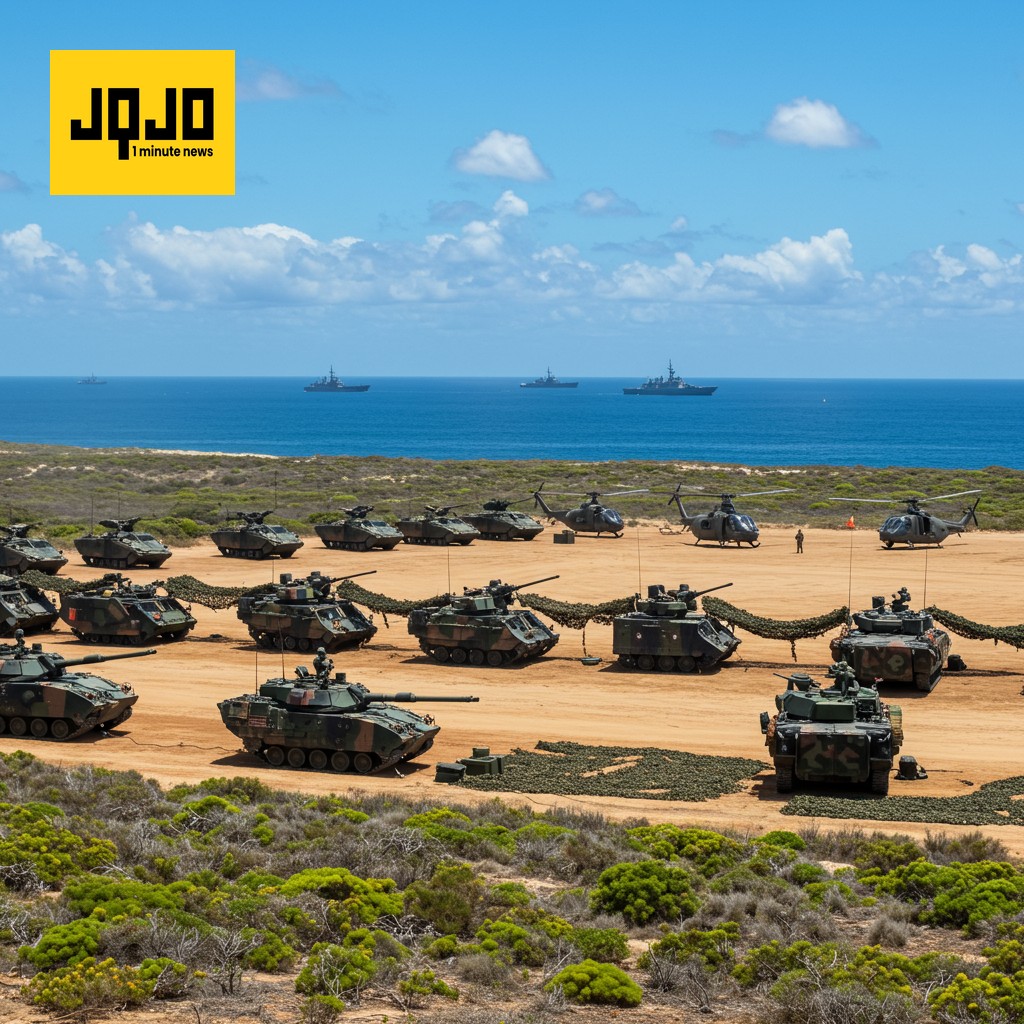Australia realiza ejercicios militares sin precedentes con participación internacional, mientras China observa