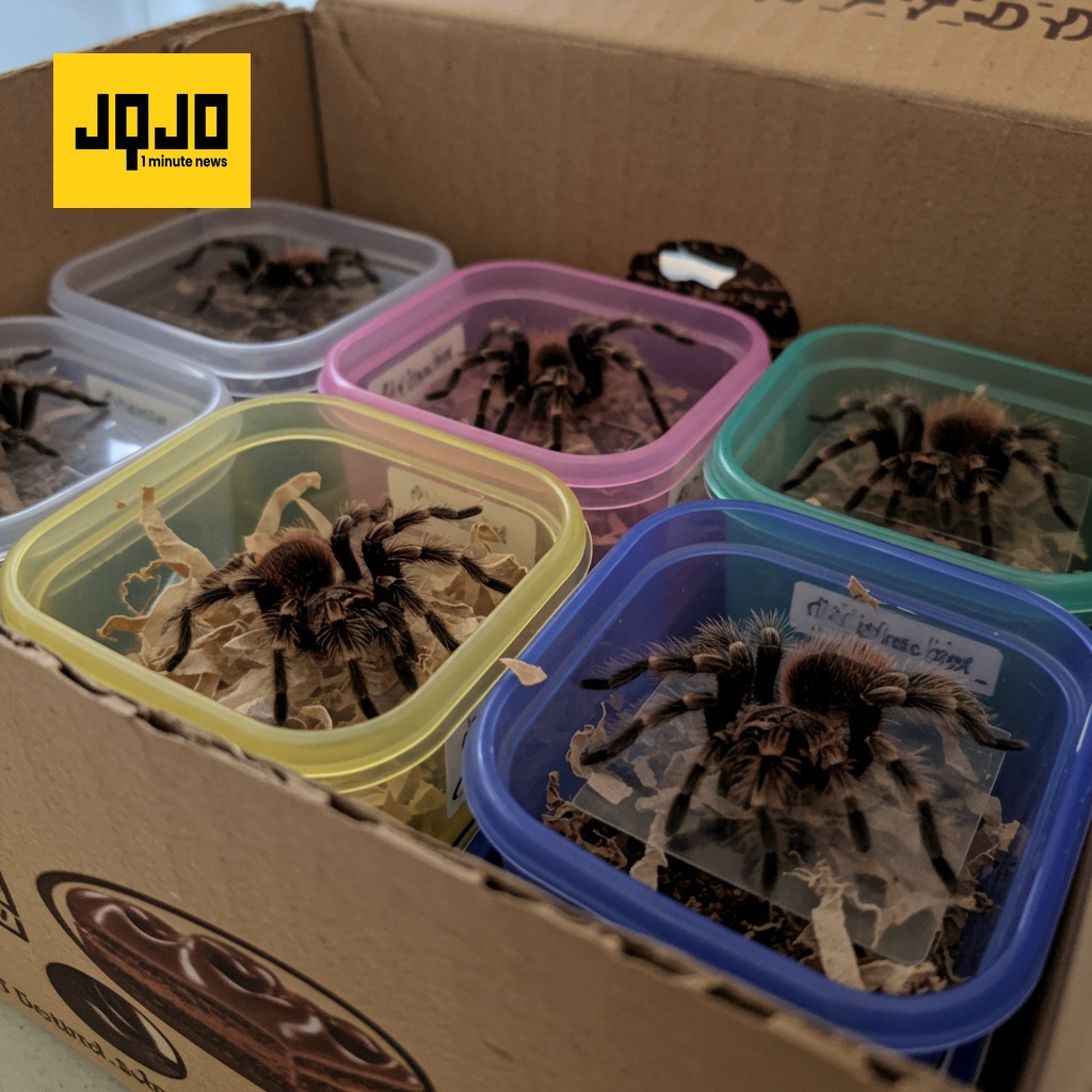 1500 Tarantulas Seized in Chocolate Cake Smuggling
