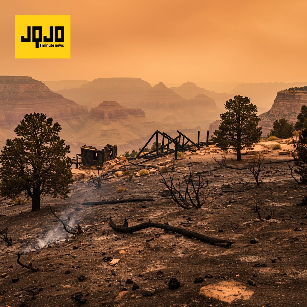 Wildfire that destroyed Grand Canyon lodge spread after being left to burn for days
