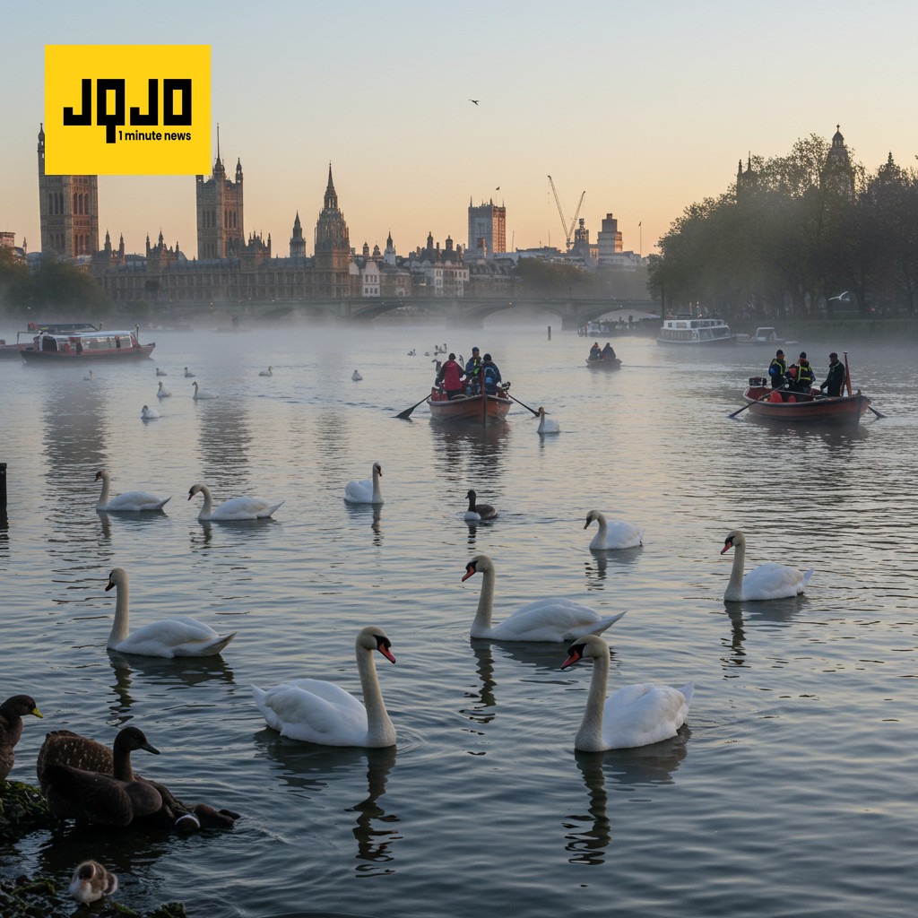 Royal Swan Census Begins on Thames River